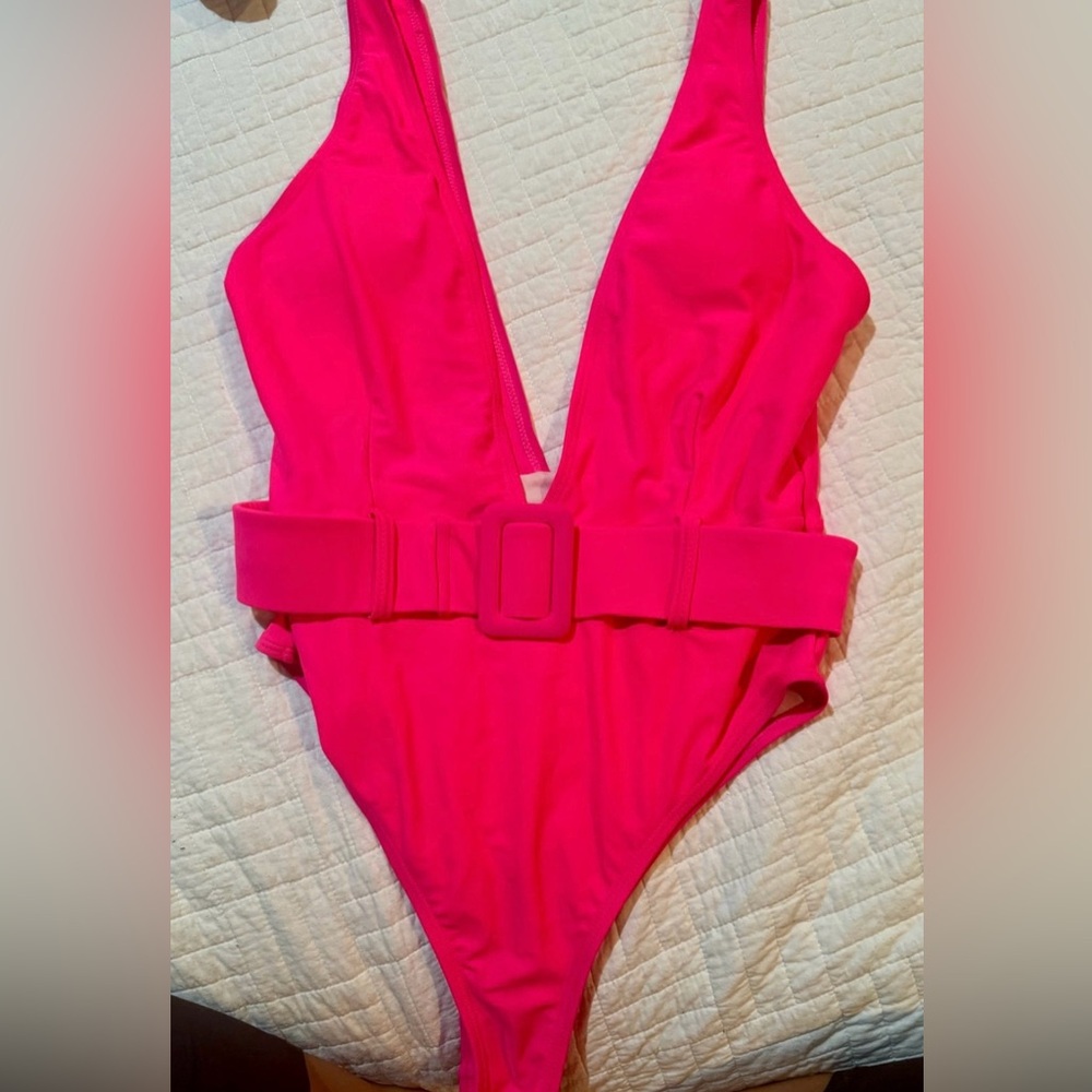 Hot Pink One Piece Women’s Bathing Suit